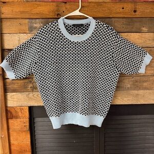 Ann Taylor Monochrome Knit Top